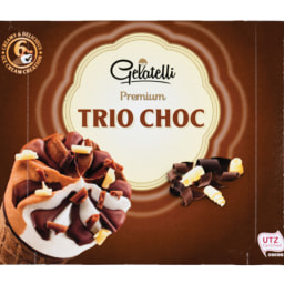 Gelatelli® Gelado de Cone  Trio Choco/Fresh