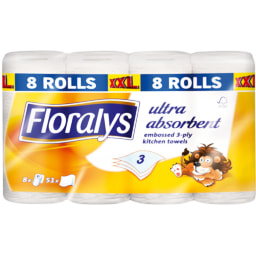 Floralys® Rolo de Cozinha 3 Folhas XXL