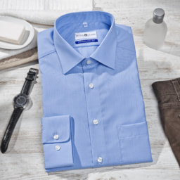 ROYAL CLASS® Camisa Azul para Homem