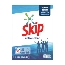 Skip® Detergente em Pó Active Clean 56 Doses