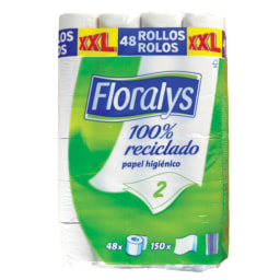 Floralys® Papel Higiénico 100% Reciclado