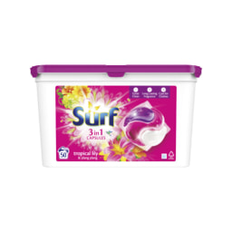 Surf Detergente Máquina da Roupa Cápsulas Tropical