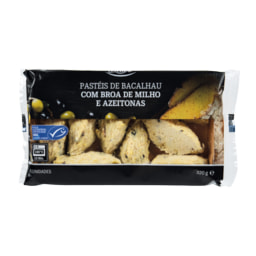 Deluxe® Pastéis de Bacalhau com Broa de Milho e Azeitonas para Forno 8 un.