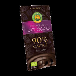 Cem Porcento Chocolate Preto 90% Cacau Biológico