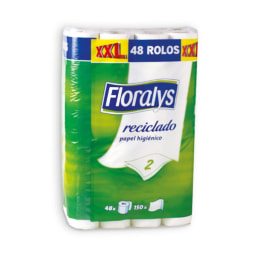 FLORALYS® Papel Higiénico Reciclado 2 Folhas