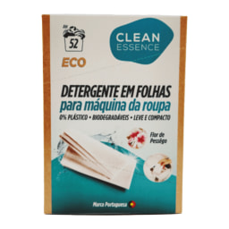 Clean Essence - Detergente em Folhas para Máquina da Roupa