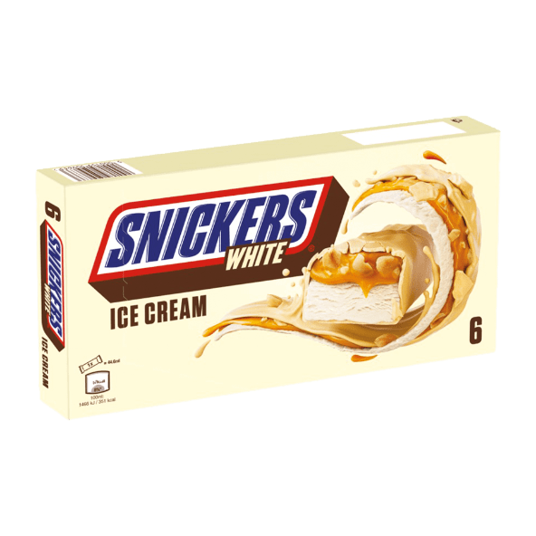 SNICKERS WHITE - Gelado Bars