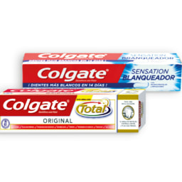 COLGATE® Pasta Dentífrica Total Original / Sensation Branqueador