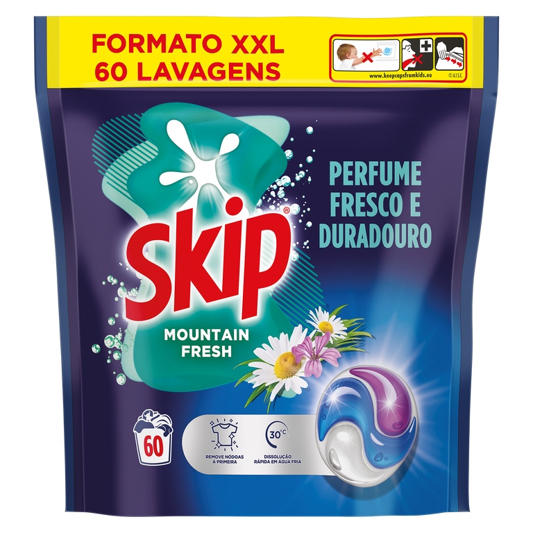 SKIP - Detergente Cápsulas para a Roupa Mountain Fresh