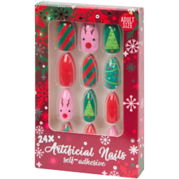 Unhas postiças de Natal I Love My Style