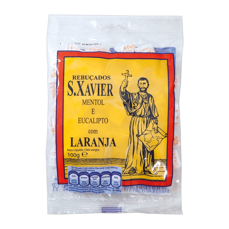 S. XAVIER - Rebuçados de Mentol e Eucalipto com Laranja