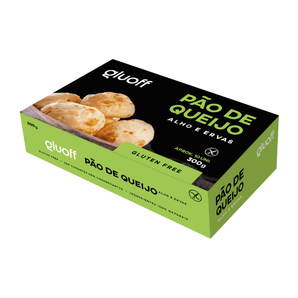 Gluoff - Pão de Queijo com Alho e Ervas