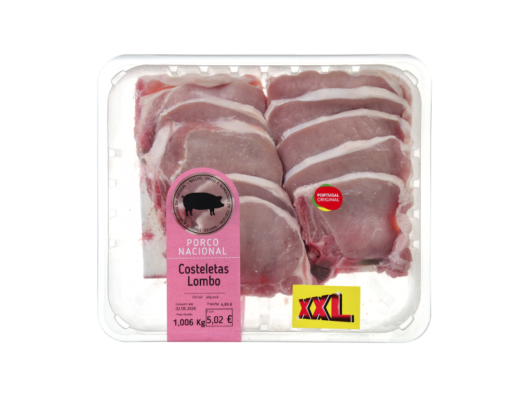Costeleta Lombo de Porco Embalagem Familiar