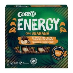 Corny Barras de Cereais Energy de Amêndoim, Café e Chocolate Negro
