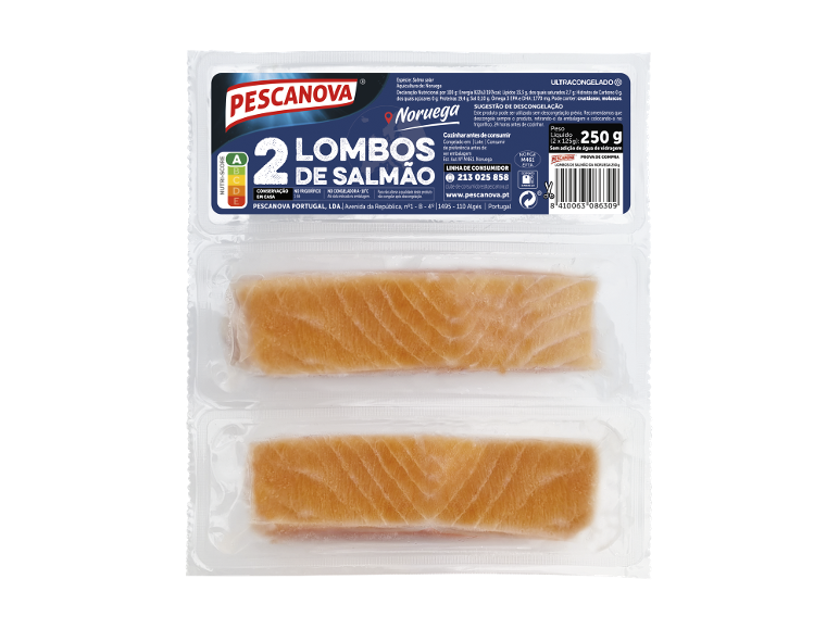 Lombos de Salmão sem Pele