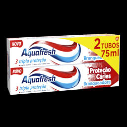 Aquafresh Dentífrico Proteção Cáries Branqueador 