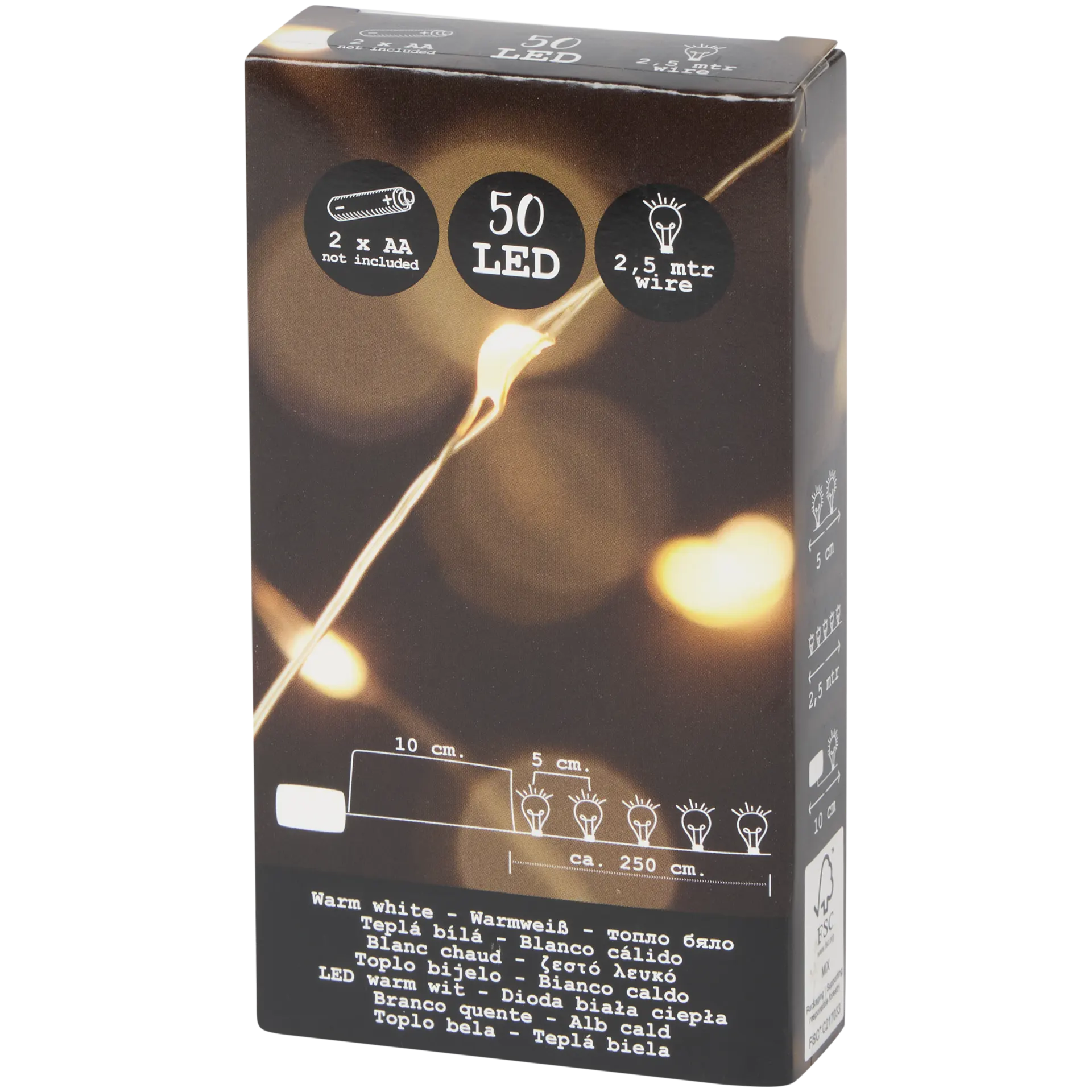 Grinalda de luzes com iluminação LED