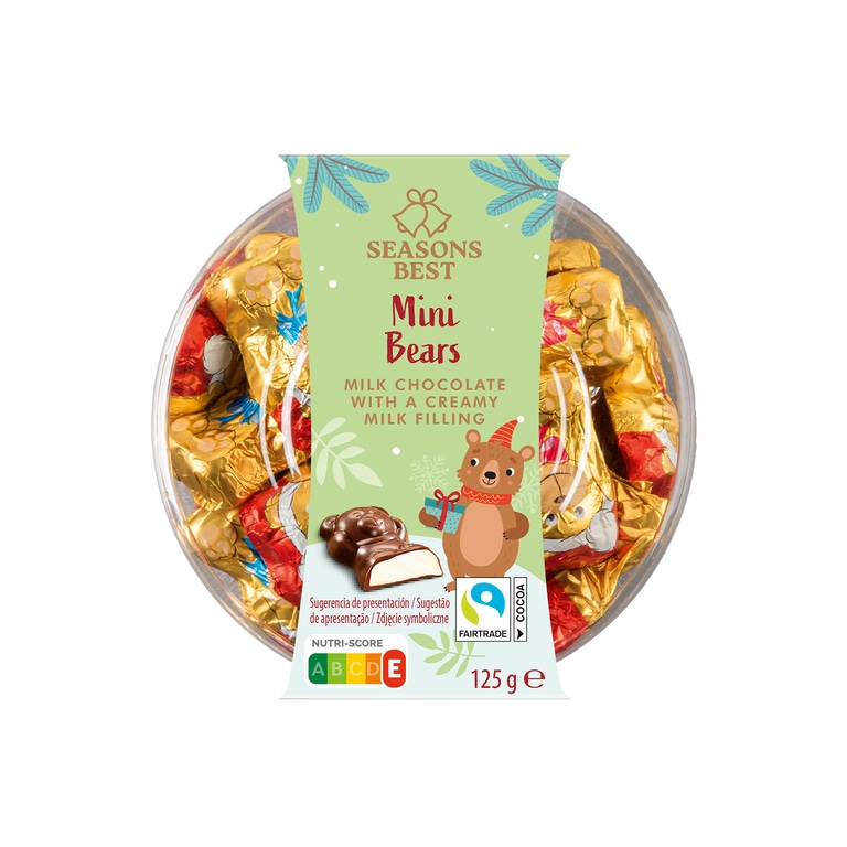 SEASONS BEST - Mini Figuras de Natal Chocolate Leite
