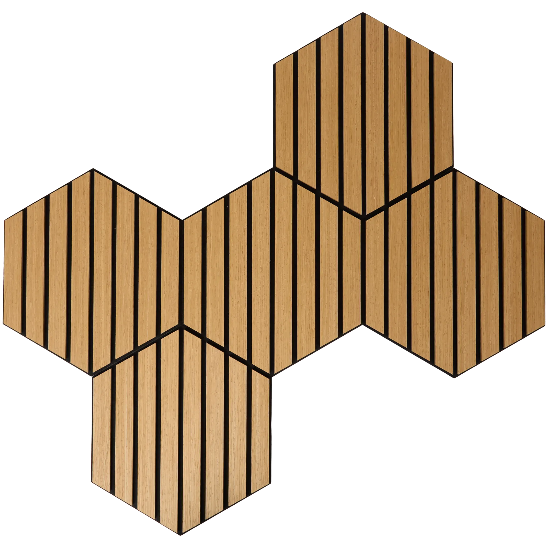 Painéis de parede hexagonais