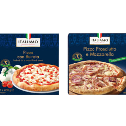 ITALIAMO® Pizza Fiambre e Queijo / 4 Queijos / Queijo Burrata