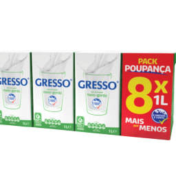 Gresso® Leite Meio-gordo Pack Poupança