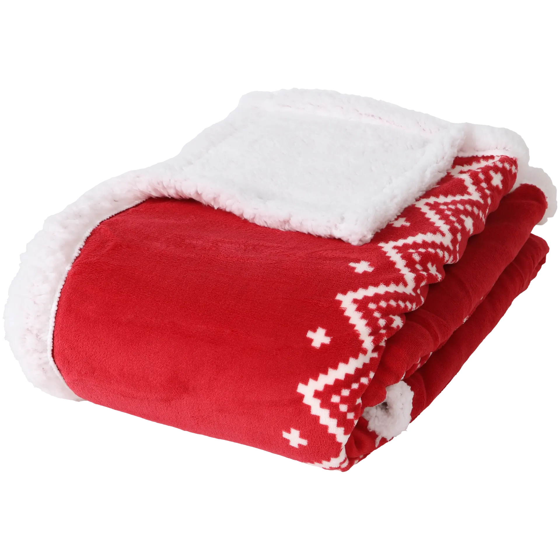 Manta com padrão de Natal