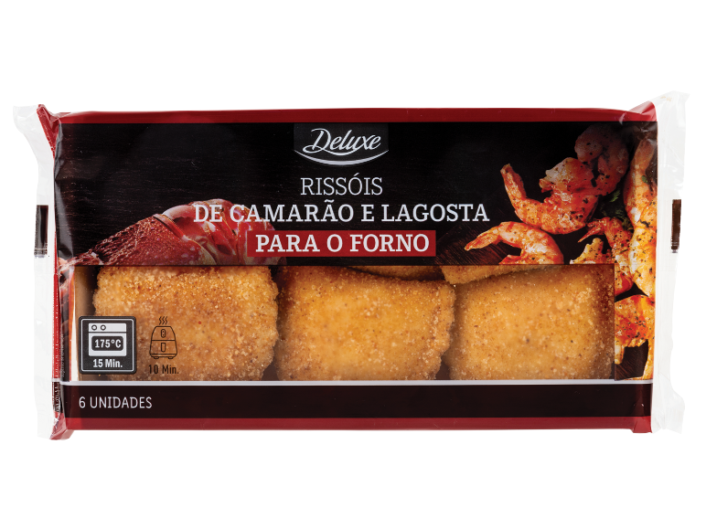 DELUXE - Rissóis de Camarão e Lagosta para Forno