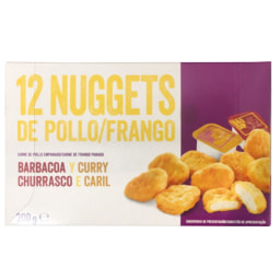 Nuggets de Frango com Molho de Caril e Churrasco