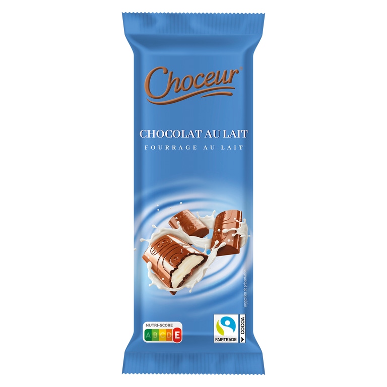 CHOCEUR® - Tablete de Chocolate de Leite com Recheio
