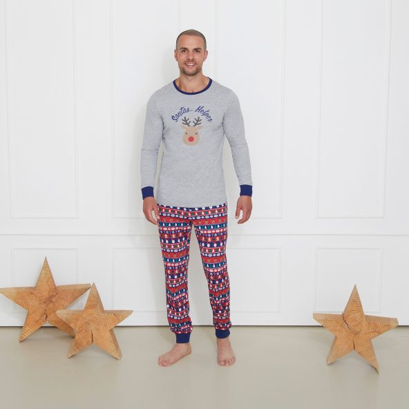 ENRICO MORI® Pijama de Natal para Homem