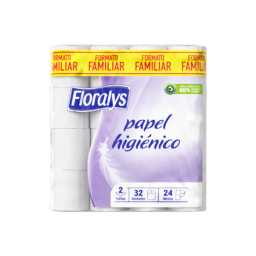 FLORALYS - Papel Higiénico 2 Folhas Formato Familiar