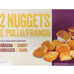 Nuggets de Frango com Molho de Churrasco e Caril