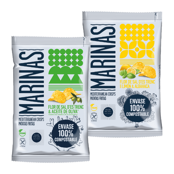 Marinas - Batatas Fritas Azeite e Flor de Sal/ Limão e Abacate