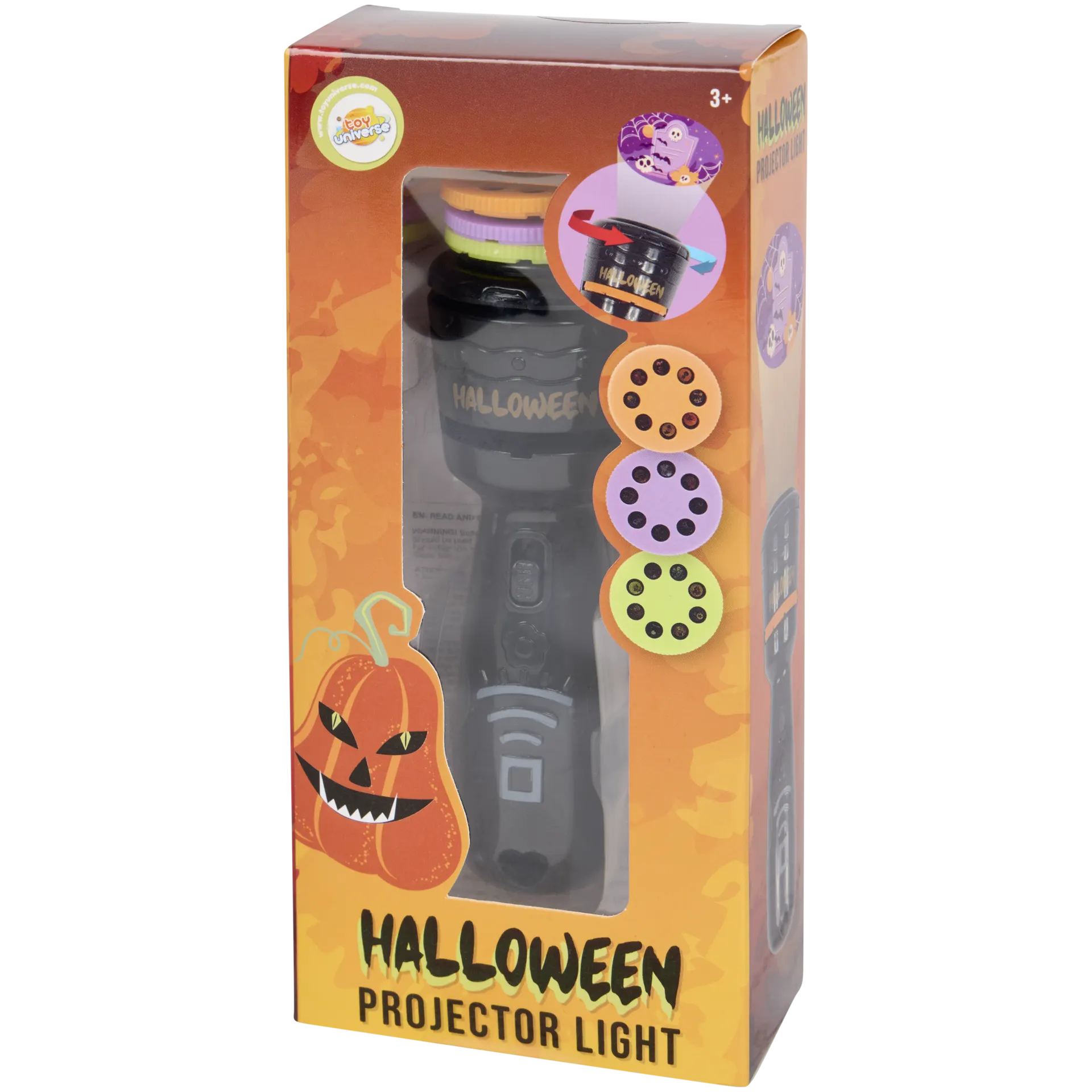 Lanterna de Halloween com projetor
