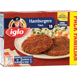 Iglo® Hambúrgueres de Vaca/ Frango Sem Glúten