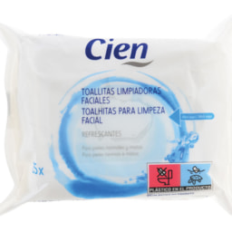 Cien® Toalhitas de Higiene Facial