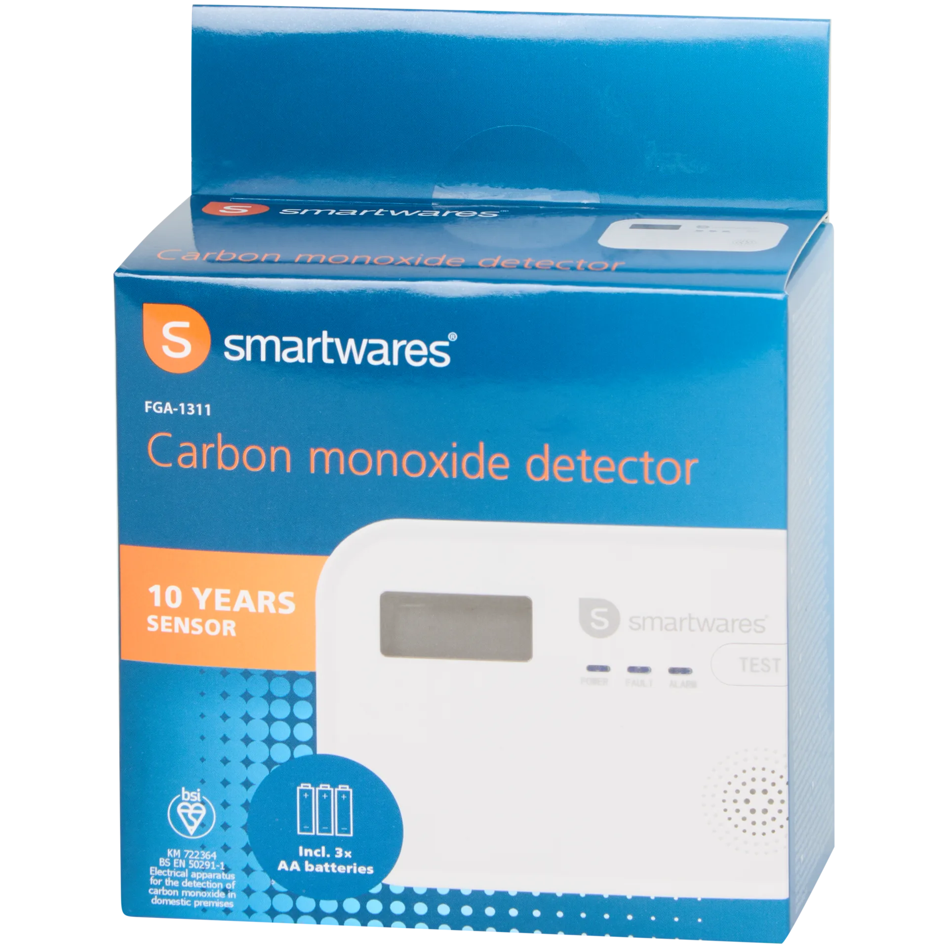 Detetor de monóxido de carbono Smartwares