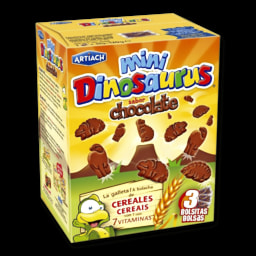 Bolachas Mini Dinossauros Chocolate Artiach