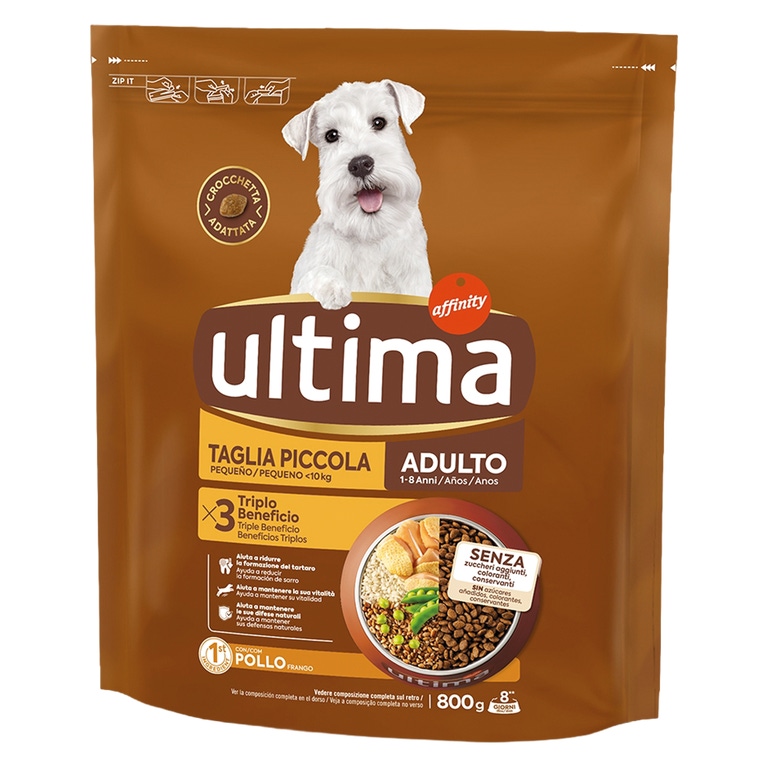 ULTIMA - Ração de Frango para Cão Adulto de Raça Pequena