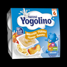 Yogolino Alimento Lácteo Pêssego e Banana 0% Açúcares Nestlé