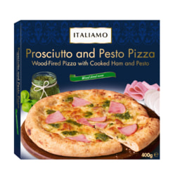 Pizza de Fiambre e Pesto