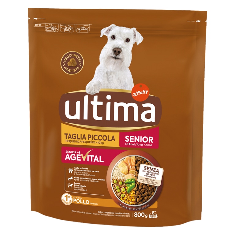 ULTIMA - Ração de Frango para Cão Sénior de Raça Pequena