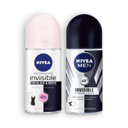 NIVEA® Deo Roll-On Invisible Black & White