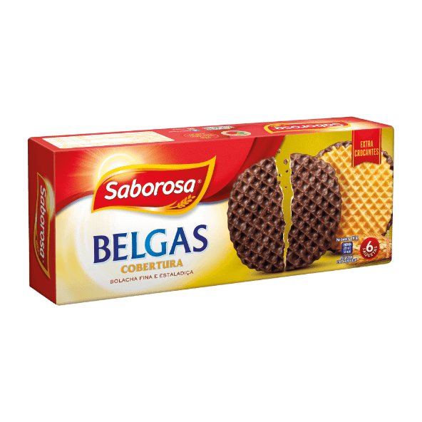 Saborosa - Bolachas Belgas Cobertas com Chocolate