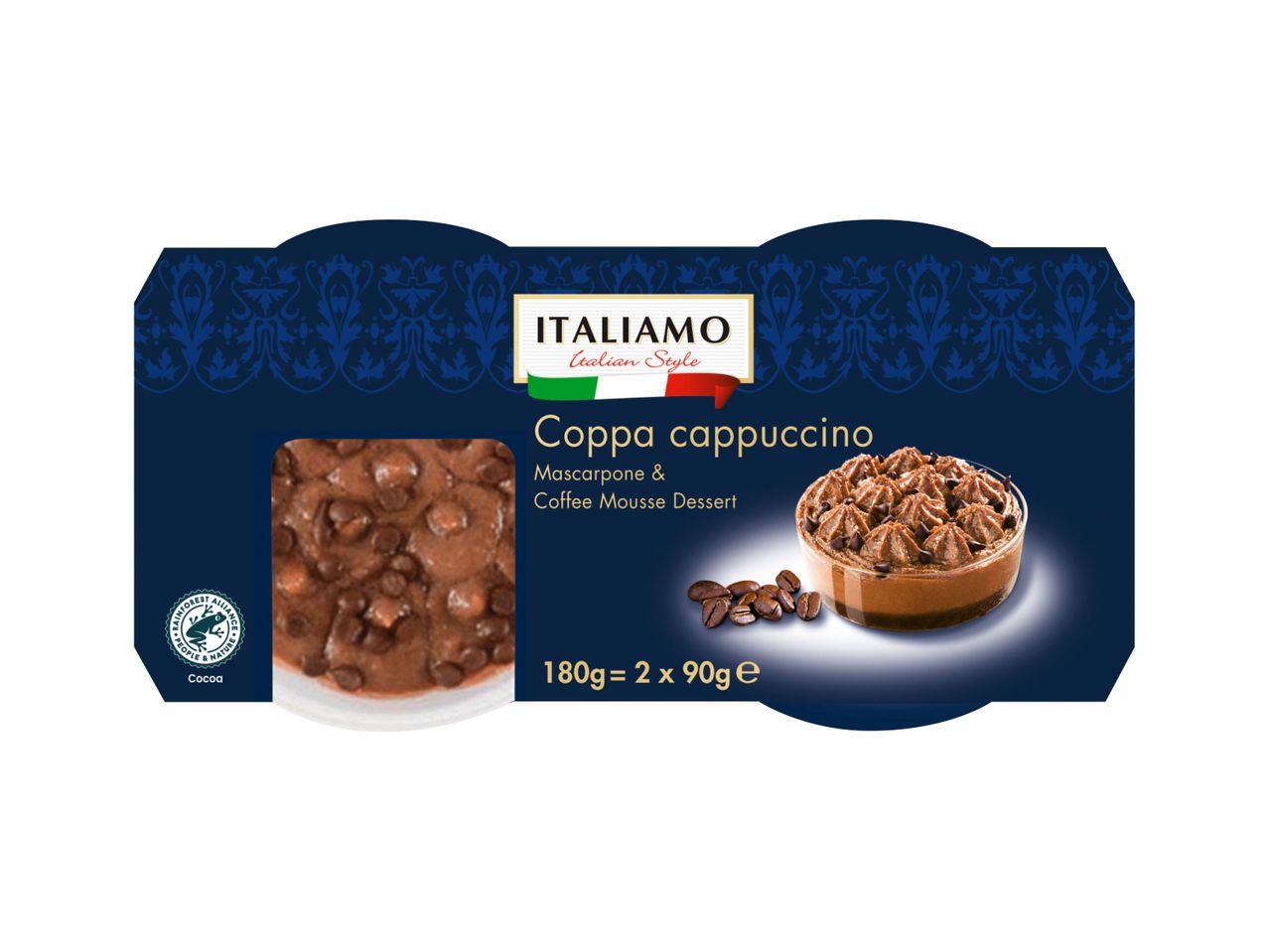 Italiamo® Sobremesa Receita Italiana Chocolate/ Café