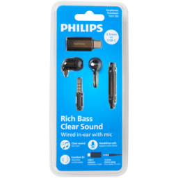 Auscultadores com jack e USB-C Philips