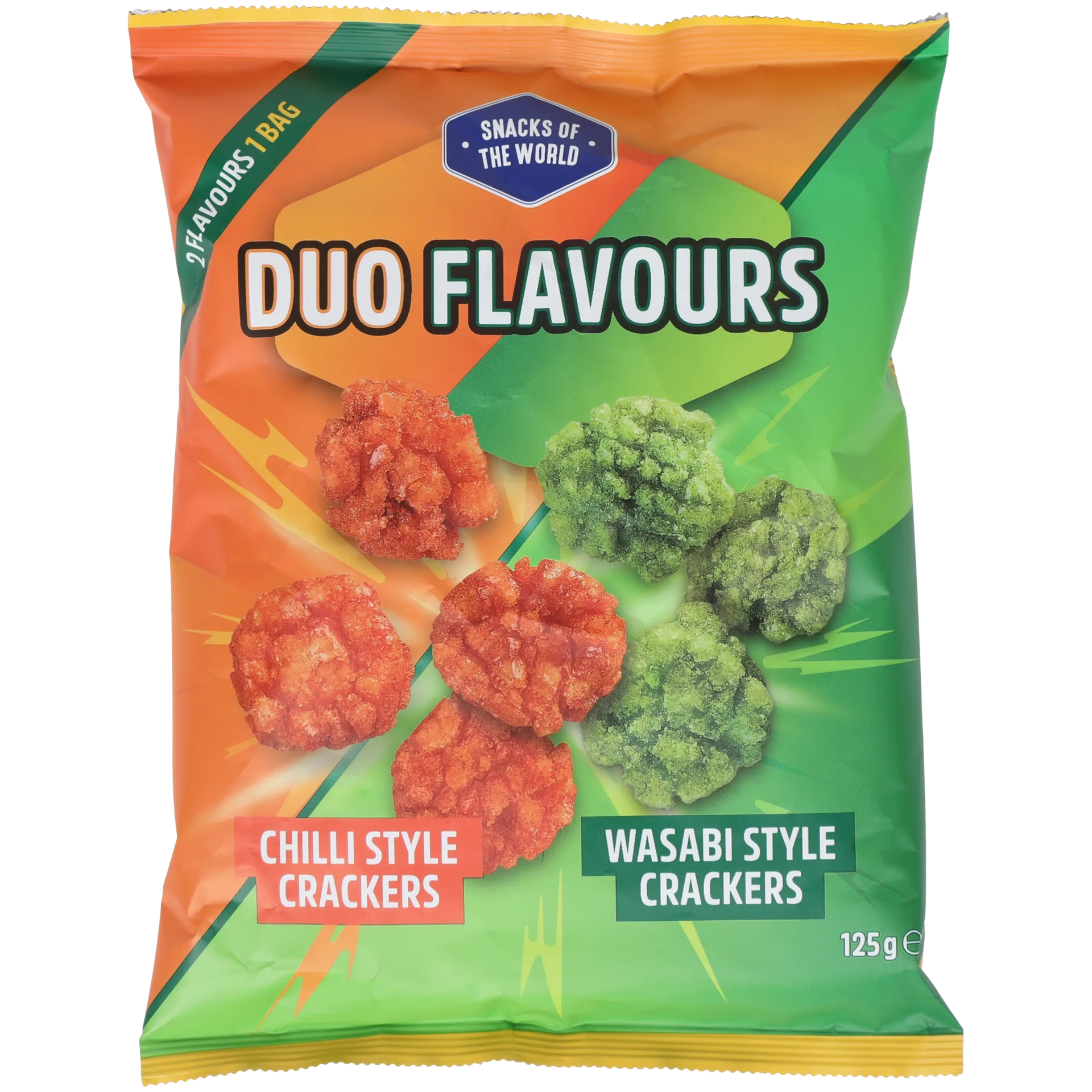 Bolachas de arroz Snacks of the World Duo Flavours Chili & Wasabi