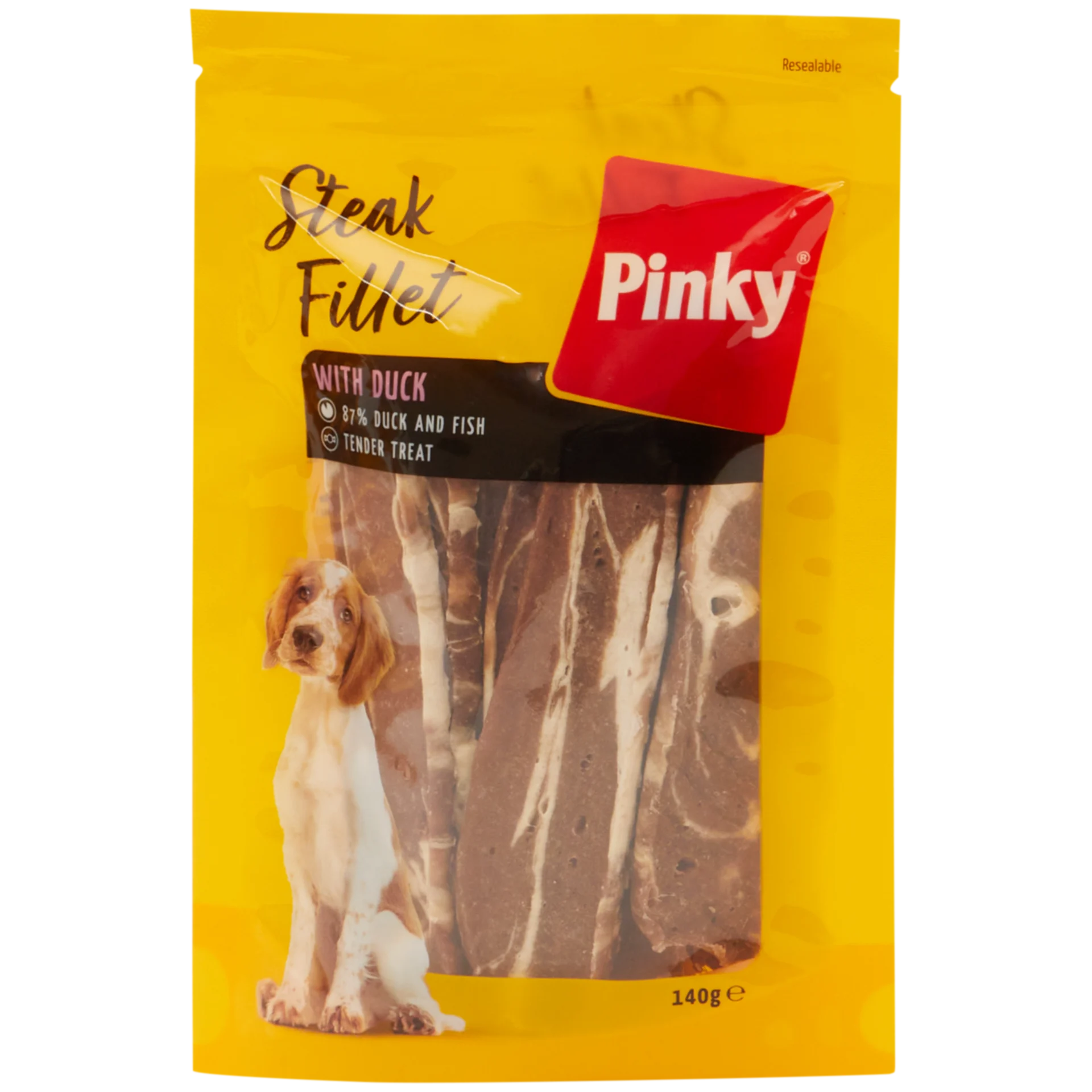 Snacks para cães Pinky Steak Fillets