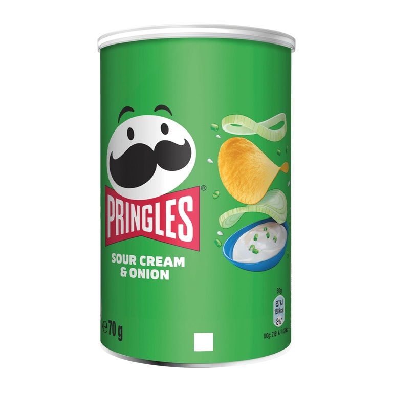 PRINGLES - Snack de Batatas de Nata e Cebola