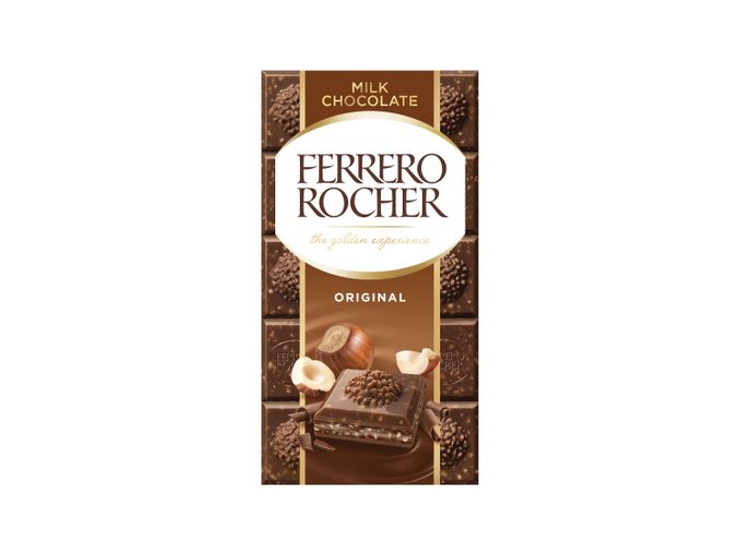 Ferrero®/ Raffaelo® Tablete de Chocolate de Leite/ Coco